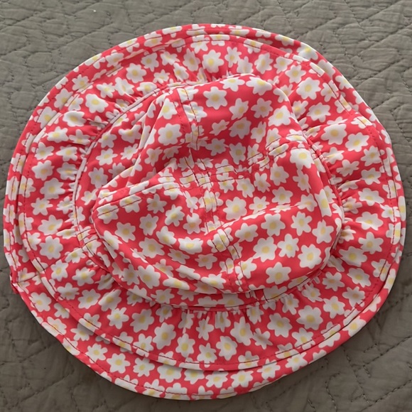 Target Girls Floral Pink Sun Hat 3T - Picture 5 of 5